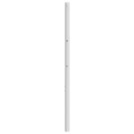 vidaXL Tête de lit métal blanc 120 cm