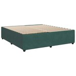 vidaXL Sommier à lattes de lit et matelas Vert foncé 200x200cm Velours