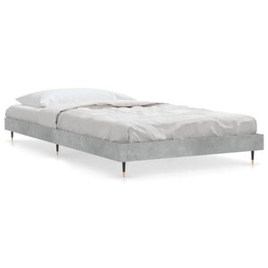 vidaXL Cadre de lit sans matelas gris béton 90x200 cm