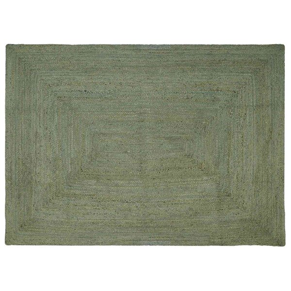 vidaXL Tapis de surface Rectangulaire Vert olive 200 x 290 cm Jute