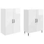 vidaXL Ensemble de Meubles 2 Pièces 66 x 34 5 x 89 5 cm Bois d'ingénierie