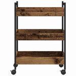 vidaXL Chariot de cuisine Bois ancien 50 x 30 x 70 cm
