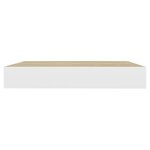 vidaXL Étagère murale flottante Chêne et blanc 23x23 5x3 8 cm MDF