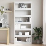 vidaXL Bibliothèque / Séparateur de pièce blanche 80x30x198 cm