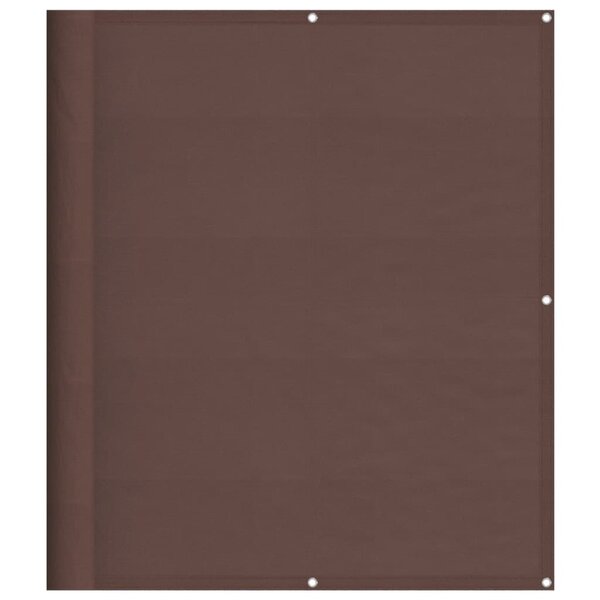 vidaXL Écran de balcon marron 120x800 cm 100  polyester oxford