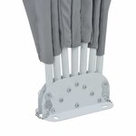 vidaXL Auvent latéral pliable de terrasse Gris 200 cm