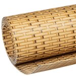 vidaXL Paravent de balcon marron clair 400x80 cm résine tressée