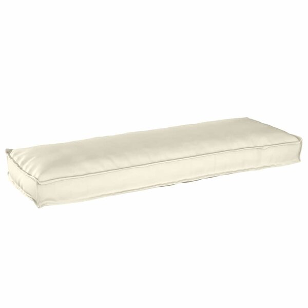 vidaXL Coussin pour banc de palette Crème 120 x 40 x 8 cm Tissu Oxford