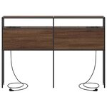 vidaXL Tête de lit de rangement Chêne marron 150 cm Bois d'ingénierie