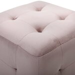 vidaXL Tables de chevet 2 Pièces Rose 30x30x30 cm Tissu velours
