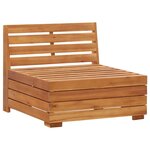 vidaXL Salon de jardin 2 Pièces avec coussins Bois d'acacia solide