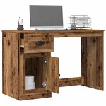 vidaXL Bureau Bois Ancien 50 x 115 x 75 cm Bois d'ingénierie