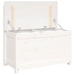 vidaXL Banc Blanc 80x41x77 cm Bois de pin massif