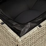 vidaXL Canapé d'angle de jardin et coussins gris clair résine tressée
