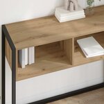 vidaXL Table d'appoint avec stockage Chêne artisan 100 x 36 x 75 cm