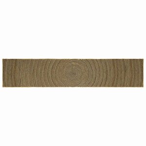 vidaXL Tapis Naturel et Noir 60 x 400 cm Jute