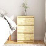 vidaXL Table de chevet 40x29 5x64 cm Bois de pin solide