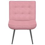 vidaXL Chaise de relaxation rose 64x74x84 cm velours