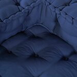 vidaXL Coussin Bleu 140 x 70 x 36 cm Polyester