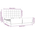 vidaXL Cadre de lit sans matelas rose velours