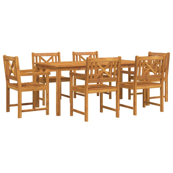 vidaXL Chaises de jardin 2 Pièces 56x56x90 cm Bois massif d'acacia