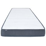 vidaXL Matelas de sommier à lattes 190x140x20 cm mi-doux tissu
