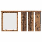 vidaXL Porte-manteau mural avec étagère Bois ancien 85 x 10 x 45 cm