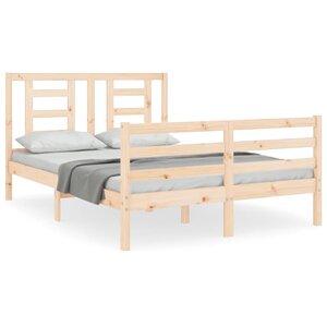 vidaXL Cadre de lit sans matelas bois massif