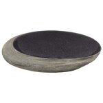 vidaXL Vasque à poser violet et gris ovale 59x40x14 cm céramique