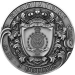 Pièce de monnaie en Argent 5 Dollars g 62.2 (2 oz) Millésime 2024 GLADIATORS