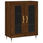 vidaXL Buffet chêne marron 69 5x34x90 cm bois d'ingénierie