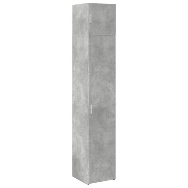 vidaXL Armoire de rangement mince gris béton 40x42 5x225 cm