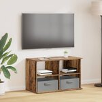 vidaXL Support de télévision avec tiroir Bois ancien 79 x 40 x 48 cm