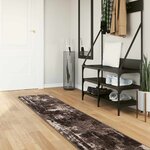 vidaXL Coureur de Tapis MARSA Noir 50 x 450 cm Polyester et PVC