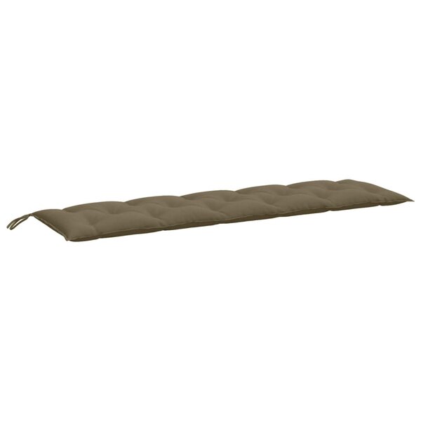 vidaXL Coussin de banc de jardin taupe mélangé 180x50x7 cm tissu