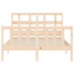 vidaXL Cadre de lit sans matelas bois de pin massif