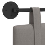 vidaXL Tête de lit suspendue Taupe Tissu