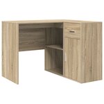 vidaXL Bureau d'angle en chêne de Sonoma 102x88x75 cm en bois d'ingénierie