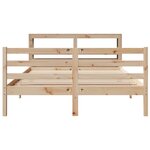 vidaXL Cadre de lit sans matelas 150x200 cm bois de pin massif