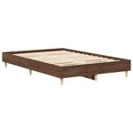 vidaXL Cadre de lit sans matelas chêne marron 120x200 cm
