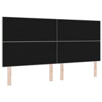 vidaXL Tête de lit LED avec bandes LED Gris clair 200 cm Velours