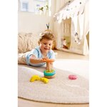 Hape E0532 - Tour empilable en forme de beignet en bois