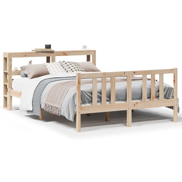 vidaXL Cadre de lit avec tête de lit sans matelas 120x200 cm