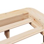 vidaXL Cadre de lit sans matelas 160x200 cm bois massif de pin