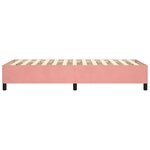 vidaXL Cadre de lit Rose 90x200 cm Velours