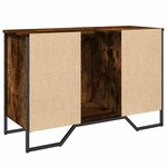 vidaXL Armoire lavabo de salle de bain chêne fumé 91x35x60 cm