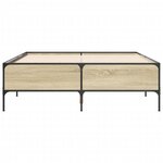 vidaXL Cadre de lit sans matelas chêne sonoma 120x190 cm