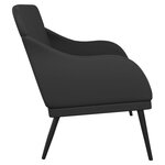 Banc banquette 110 x 76 x 80 cm synthétique noir 02_0010637