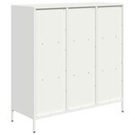 vidaXL Buffet haut blanc 101 5x39x103 5 cm acier