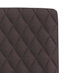 vidaXL Chaises à manger lot de 2 marron foncé tissu